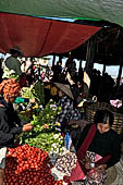 Inle Lake Myanmar. The market of the village of Nampan on the eastern lakeshore. 